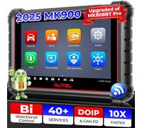 Autel MaxiCOM MK900 Diagnosi Auto Professionale: 2025 come MK900BT Scanner, Aggiornato MX808S MK808BT Pro MK808Z Strumento Diagnostico Bidirezionale, CANFD&DOIP, 3000+ Test Attivi, 40+ Servizio, 11 OS