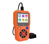 Strumento diagnostico completo per auto OBD2 Scanner W12 per lettore di codici per guasti al motore dati in tempo reale per controllo dello stato della batteria, schermo da 2,4 pollici (arancione)