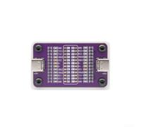 Strumento diagnostico per cavo USB-C a doppia porta con indicatori LED trasparenti per una risoluzione efficiente dei problemi (viola)