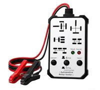 Strumento diagnostico professionale per relè 12 V/24 V, tester elettrico wireless per auto con indicatori visivi, compatibile con relè a pin grandi e piccoli (bianco)
