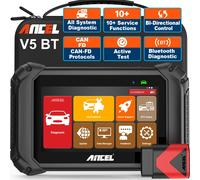Strumento diagnostico scanner OBD2 ANCEL V5 BT da 7 pollici con test attivo CAN-FD Tutti i sistemi 30+ Reset Scanner diagnostico per auto bidirezionale V5 BT