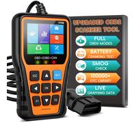 Strumento diagnostico scanner OBD2, controllo lettore di codici motore Scanner OBD2 con ripristino, modalità 6, lettura modalità 8 e I/M, controllo automatico del motore