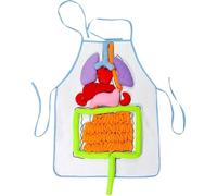 Strumento didattico for grembiule con organi interni umani, modello di grembiule con organi umani, grembiule anatomico, grembiule educativo in peluche con modello di organi umani, organo del corpo