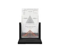 Strumento dimostrativo statistico Galton Board, modello didattico per laboratorio di fisica, dispositivo didattico su probabilità e curva a campana white