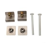 Strumento distanziatore in acciaio per piastrelle, 2 pezzi, regolatore di altezza regolabile per allineamento pavimenti in pietra ceramica 4,5 x 11,5 cm, argento
