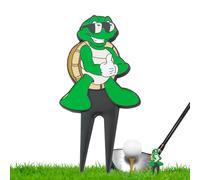 Strumento Divot da Golf, a Forma di Tartaruga, in Metallo, marcatore per Palline, per Uomini e Donne, per campi da Giardino, Collezionisti di