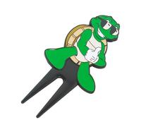 Strumento Divot da Golf, Portatile, a Forma di Tartaruga, forchetta in Metallo per Golf, marcatore per Palline, per Uomini e Donne, per campi da Prato, Collezionisti di