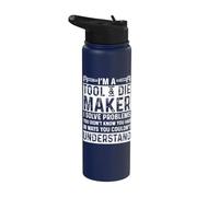 Strumento e Die Maker Apparel - Simpatico design di strumenti e stampi Stainless Steel Insulated Water Bottle