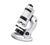 Strumento educativo trasportabile per bambini, con ingrandimento da 60x a 180x, base rimovibile e 12 presentazioni pronte con supporto