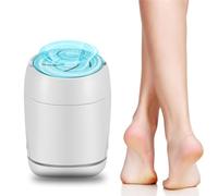 Strumento elettrico per la rimozione dei calli dei piedi, ricaricabile, portatile, strumento per pedicure, impermeabile, professionale per la cura dei piedi per pelle secca e dura, 2 rulli, 2 velocità