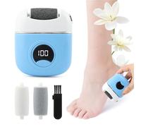 Strumento elettrico per la rimozione dei calli del piede, 3 testine di macinazione e display LCD per una rapida rimozione della pelle dura, strumento per pedicure da donna per la cura quotidiana e