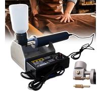 Strumento Elettrico per la tintura dei Bordi in Pelle, sistemi a Flusso Continuo con Serbatoio da 50 ml e testine per Penna Profonde/superficiali per progetti Professionali in Pelle