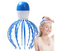 Strumento elettrico per massaggi della testa, portatile - Massaggiatore elettrico portatile per cuoio capelluto con 3 modalità, tiragraffi senza fili per polpo, per alleviare lo stress