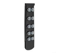 Strumento ergonomico per allenare le dita della chitarra, strumento per esercitarsi in ABS, design compatto per aumentare la forza degli accordi e correggere la forma delle dita per principianti (nero