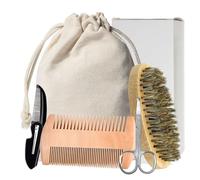 Strumento essenziale per lo styling della barba per gli uomini con spazzola professionale a forbice pettine pieghevole per la cura della barba essenziale