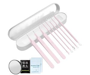 Strumento estrattore di bottoni,Kit in acciaio inossidabile per estrazione | Cura detergente viso profonda per donne uomini e adolescenti