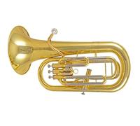 Strumento Eufonio Banda Professionale Che Suona Un Eufonio A Quattro Tasti In Si Bemolle Maggiore Tre Più Piccolo Corno