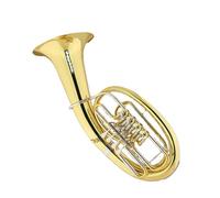 Strumento Eufonio Eufonio A 4 Tasti Piatti In Rame Bianco Con Tubo A Passo, Eufonio Dalle Prestazioni Professionali Con Accessori