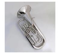 Strumento Eufonio Eufonio Compensatore 3+1 Pistoni Ottoni Con Custodia Rigida E Bocchino (Color : Nickel)