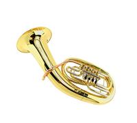 Strumento Eufonio Eufonio Con 4 Chiavi Piatte Si Bemolle, Boccaglio In Bronzo Fosforoso, Tubo, Corpo In Ottone, Con Custodia