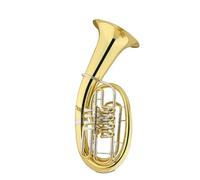 Strumento Eufonio Eufonio Professionale Con Valvole A Pistone Diapositive Di Accordatura In Nichel Argento Finitura Dorata