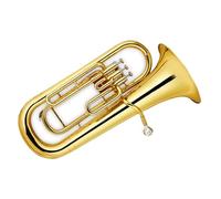 Strumento Eufonio Ottone Laccato Oro Supporto Chiave Eufonio Con Valvola A Tre Pistoni In Si Bemolle Per Tuba Con Bocchino