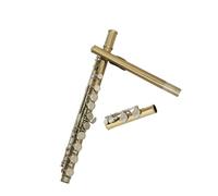 Strumento Flauto A Foro Aperto Flauto Con Chiave In Oro E Argento Confezione In Scatola Di Pelle E Ottone Prestazioni