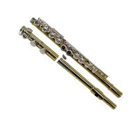 Strumento Flauto A Foro Aperto Flauto In Argento Placcato Oro Chiave 16 Fori Chiusi Strumento A Fiato Colore Professionale