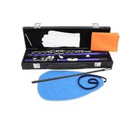Strumento Flauto A Foro Aperto Flauto Traverso Viola A 16 Fori Con Custodia In Pelle(Blue)
