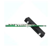 Strumento Flauto A Foro Aperto Set Di Flauto Per Principianti A 16 Fori Nichelato A Forma Di C Con Apertura Regolabile(Green)