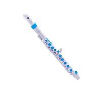 Strumento flauto con chiave in Do Bocchino tipo O Flauto Professionales(WHITE BLUE)