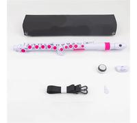 Strumento flauto con chiave in Do Bocchino tipo O Flauto Professionales(WHITE PINK)