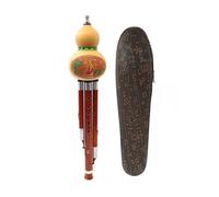 Strumento Flauto Cucurbita Hulusi Zucca A 3 Toni Adatto Per Gli Amanti Della Musica Strumento Tradizionale Cinese (Color : C tune Mahogany)