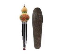 Strumento Flauto Cucurbita Hulusi Zucca A 3 Toni Adatto Per Gli Amanti Della Musica Strumento Tradizionale Cinese (Color : C tune Ebony)