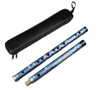 strumento flauto di bambù Aggiungi Borsa Flauto Blu Flauto Di Bambù Fatto A Mano Flauto Professionale Dizi Con Filo Adatto Anche Per Principianti (Color : E)