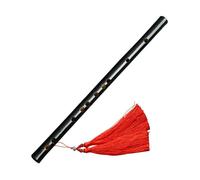 strumento flauto di bambù Flauto Di Bambù Nero A 6 Fori Strumenti Musicali Tradizionali Bamboo DizI(C Key)