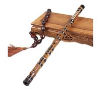 strumento flauto di bambù Flauto di bambù professionale a 6 fori per dita, una sezione, flauto da concerto, strumento musicale fatto a mano in bambù dizi(E KEY)