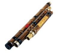 strumento flauto di bambù Flauto Di Bambù Xiao Strumento Musicale A Fiato Naturale Tasto F/Tasto G Flauta Verticale Con Borsa In Pelle(8 Hole Left Hand F)
