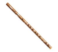 strumento flauto di bambù Flauto dolce a 6 fori per principianti Flauto di bambù amaro acuto in bambù amaro Fori trapanati a mano(E Key)