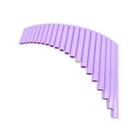 Strumento flauto di pan Tubi Di Pan In Plastica Verde Viola 22 Tubi Tubi Di Pan Con Chiave G Strumenti Musicali Popolari Fatti A Mano Flauti Di Pan Per La Mano Sinistra (Color : Purple)