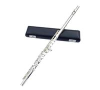 Strumento Flauto Flauto Traverso Con Chiave In Do Chiuso A 16 Fori Argentatura In Cupronichel, Custodia Per Instrumentos Musicales Trasversale