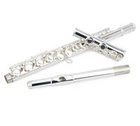 Strumento flauto Principianti Bambini 16 fori chiusi tono C Flauto placcato argento Studente Adulto Esame professionale