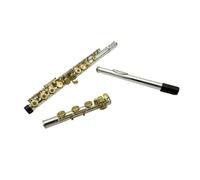Strumento Flauto Professionale Flauto Professionale C17 Chiave Foro Aperto Placcato Argento Laccato Oro Con Scatola