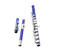 Strumento Flauto Professionale Flauto Traverso In Do Con 16 Fori Chiusi In Rame Bianco Con Accessori Per La Chiave In Mi