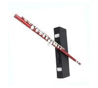 Strumento Flauto Professionale Set Di Flauti A 16 Fori Nichelati Forma A C Regolabile Aperto Colore Verde(Red)