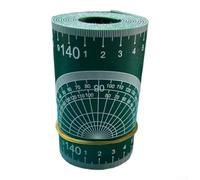 Strumento flessibile per marcatura tubi, lunghezza 1 m per saldatori (2 | Misura tubi da 2,5 a 15,2 cm, scala in pollici trasparente, per grafico tangente incluso, PVC flessibile, nessun calcolo