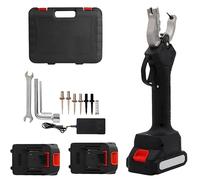 Strumento for l'etichettatura del bestiame senza fili, applicatore di marchi auricolari for bestiame con 2 batterie, include 6 aghi e contenitore, pinza elettrica for marchi auricolari per(A)