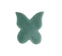 Strumento for massaggi raschianti a farfalla con cristalli naturali Gua Sha, gemma di quarzo for lifting facciale e massaggio rassodante, ossidiana decorazione della stanza (Color : Aventurine)