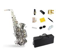 Strumento for sassofono contralto, strumento da gioco professionale, corpo in ottone placcato argento, sassofono contralto professionale in mi bemolle, set for sassofono, testa di flauto, custodia for