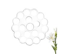 Strumento girevole per composizione floreale: costruzione in ABS trasparente, supporto per steli con fori multipli, organizer floreale in , dispositivo riutilizzabile per arrangiamenti flora